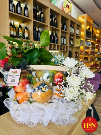 Giỏ Kính Viếng - Hoa Trắng