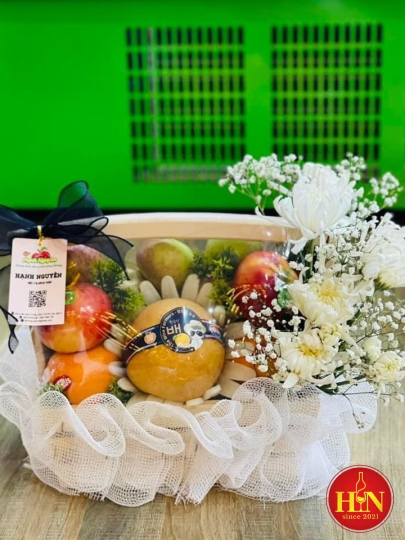 Giỏ Kính Viếng - Hoa Trắng