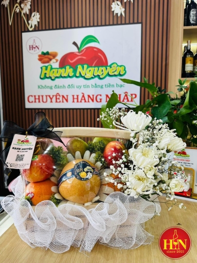 Giỏ Kính Viếng - Hoa Trắng