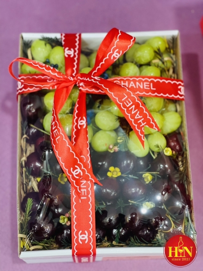 Sét Trái Cây Đẹp Nho Xanh- Cherry