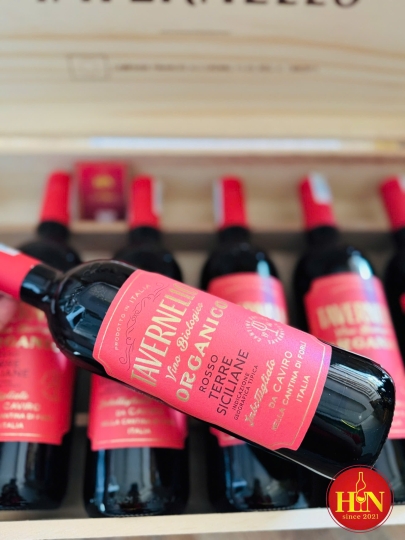 Rượu Vang Ý Tavernello Organico Rosso Terre Siciliane