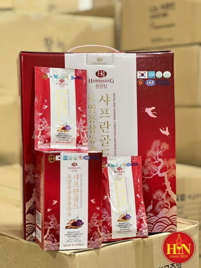Nước Hồng Sâm Hoàng Gia Đông Trùng  Saffron Hàn Quốc 